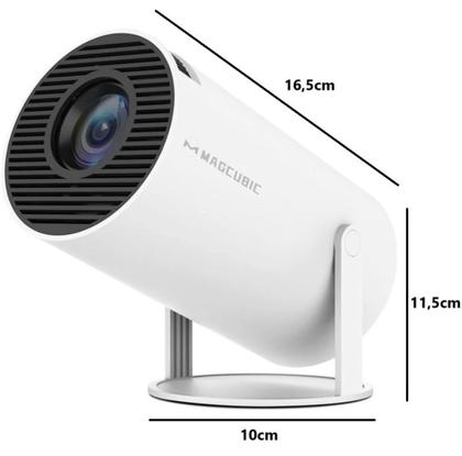 Imagem de Mini projetor 4k android bluehooth wifi datashow slide - pronta entrega