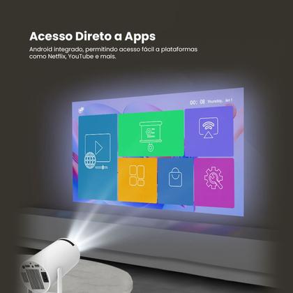 Imagem de Mini Projetor 4k Data Show Wifi Android Bluetooth Ultra HD