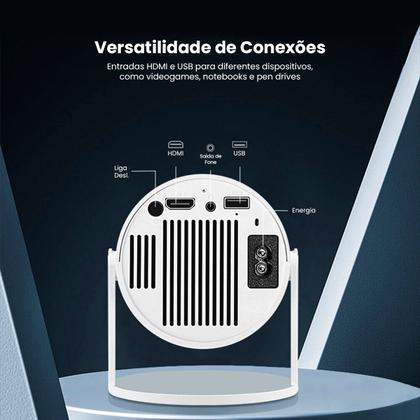 Imagem de Mini Projetor 4k Data Show Wifi Android Bluetooth Ultra HD