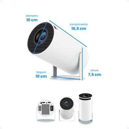 Imagem de Mini Projetor 4k Data Show Wifi Android Bluetooth Ultra HD