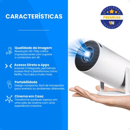 Imagem de Mini Projetor 4k Data Show Wifi Android Bluetooth Ultra HD