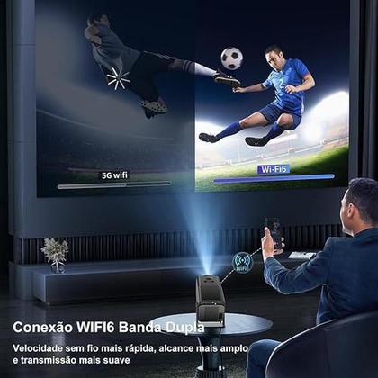 Imagem de Mini Projetor 4K Magcubic Hy320 Hy 320 Projeto Retroprojetor