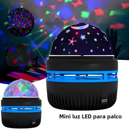 Imagem de Mini Projetor de Estrelas com LED USB - Luzes Noturnas Coloridas para Festa e KTV