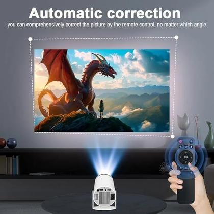 Imagem de Mini Projetor HY 300PLUS Portátil 4K Android Full HD 1080P para Cinema em Casa.