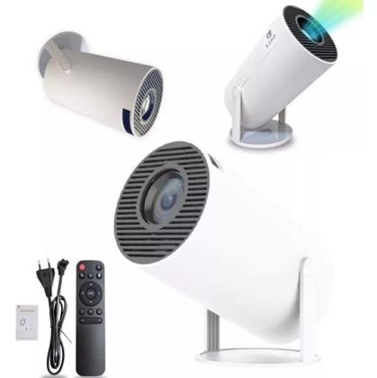 Imagem de Mini Projetor HY 300PLUS Portátil 4K Android Full HD 1080P para Cinema em Casa.