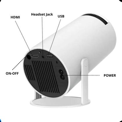Imagem de Mini Projetor HY300 Smart WiFi Full HD 4K Android bluetooth