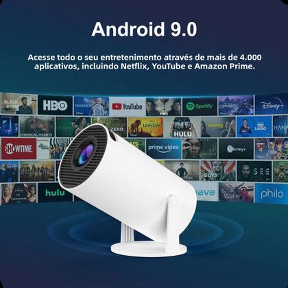 Imagem de Mini Projetor HY300 Smart WiFi Full HD 4K Android bluetooth