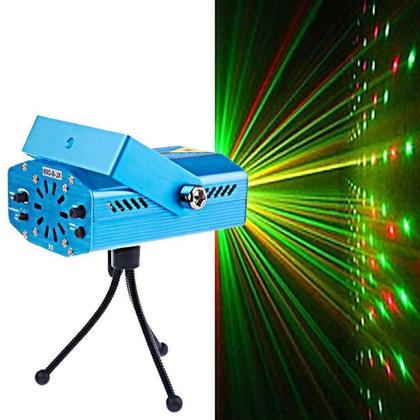 Mini Projetor Led Canhão Laser Com Efeitos Festas Coloridos Balada Tripé Azul Holográfico Colorido Ambiente Imagem de Mini Projetor Led Canhão Laser Com Efeitos Festas Coloridos Balada Tripé Azul Holográfico Colorido Ambiente