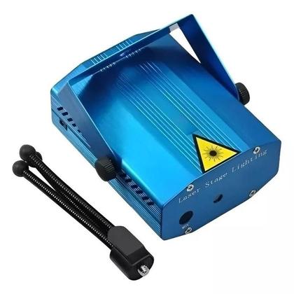 Mini Projetor Led Canhão Laser Com Efeitos Festas Coloridos Balada Tripé Azul Holográfico Colorido Ambiente Imagem de Mini Projetor Led Canhão Laser Com Efeitos Festas Coloridos Balada Tripé Azul Holográfico Colorido Ambiente