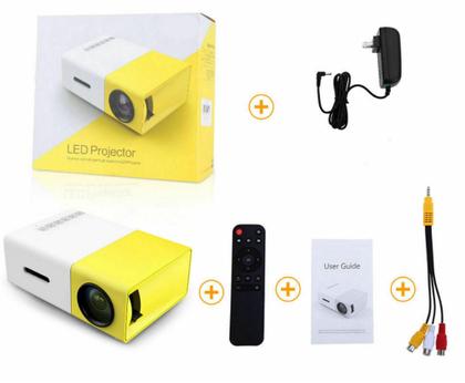 Imagem de Mini Projetor Led Portátil 1080p Cinema Filme Futebol Hdmi Tv Pc Yg 300