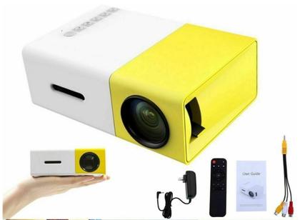 Imagem de Mini Projetor Led Portátil 1080p Cinema Filme Futebol Hdmi Tv Pc Yg 300