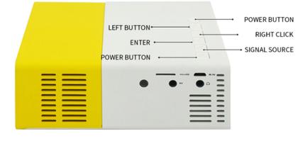 Imagem de Mini Projetor Led Portátil 1080p Cinema Filme Futebol Hdmi Tv Pc Yg 300