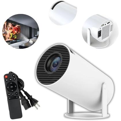 Imagem de Mini Projetor Portátil 4K Android 11 Wi-Fi 5G,Bluetooth, HDMI, 1080P Full HD