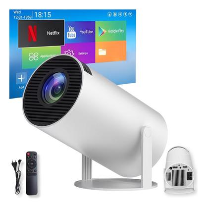 Mini Projetor Portátil 4K Android 11 WiFi 5G Bluetooth HDMI Cinema Em Casa Com 8000 Lumens E 1080P Full HD ONEX Imagem de Mini Projetor Portátil 4K Android 11 WiFi 5G Bluetooth HDMI Cinema Em Casa Com 8000 Lumens E 1080P Full HD ONEX