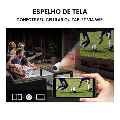 Imagem de Mini Projetor Portátil  Cinema 4K em qualquer lugar Full HD 8000 - Projete até 130 polegadas