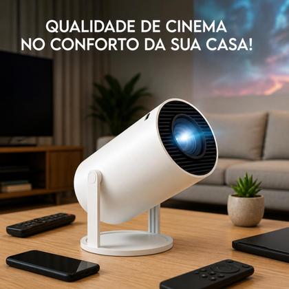 Imagem de Mini Projetor Portátil Davely Smart Full Hy300 4k Android Wi-Fi