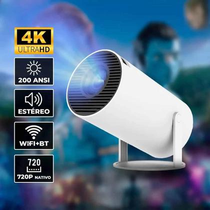 Imagem de Mini Projetor Portátil Hy- 300 Pro 5G Wifi 6 Bt 5.0 Android