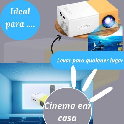 Imagem de Mini Projetor Yg-300 Led Portátil Full Hd 600 Lumens Usb