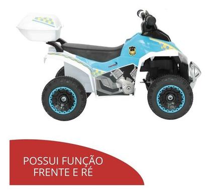 Imagem de Mini Quadriciclo De Passeio Eletrico Meninos Meninas Som Luz Branco