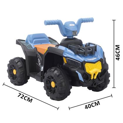 Imagem de Mini Quadriciclo Elétrico Azul Menino 6v Infantil Bateria Com Luzes E Sons Adventure