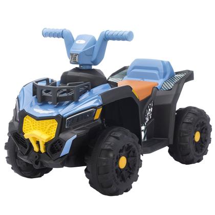 Imagem de Mini Quadriciclo Elétrico Azul Menino 6v Infantil Bateria Com Luzes E Sons Adventure