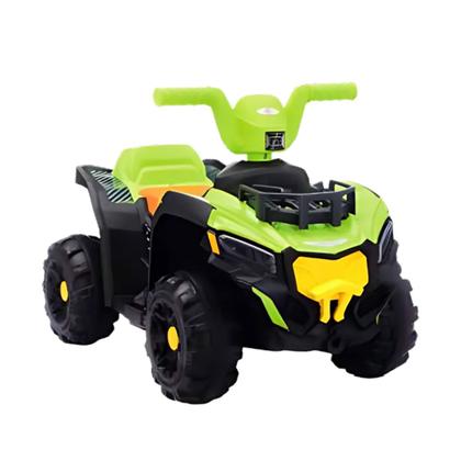 Imagem de Mini Quadriciclo Elétrico Infantil 6V Verde Bivolt com Som e Luz Bateria Recarregável