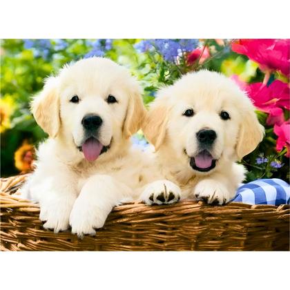 Imagem de Mini Quebra Cabeça 500 Peças Cesta de Labradores Grow