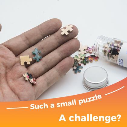 Imagem de Mini quebra-cabeças HENGCHI, 150 peças, 6 x 4 polegadas, pacote com 3 animais