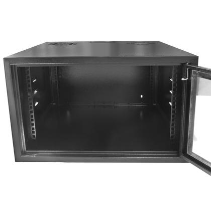 Imagem de Mini Rack Parede 19" 06X570MM C/2 Plano Preto