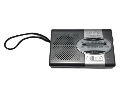 Imagem de Mini rádio AM/FM de bolso com antena e fone portátil c/ alça