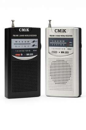 Imagem de Mini rádio AM/FM de bolso portátil de pilha no estilo antigo MK-203 TG