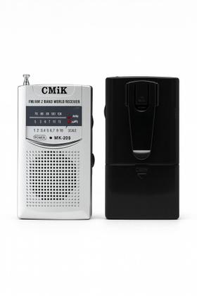 Imagem de Mini rádio AM/FM de bolso portátil de pilha no estilo antigo MK-203 TG