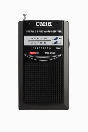 Imagem de Mini rádio AM/FM de bolso portátil de pilha no estilo antigo MK-203 TG