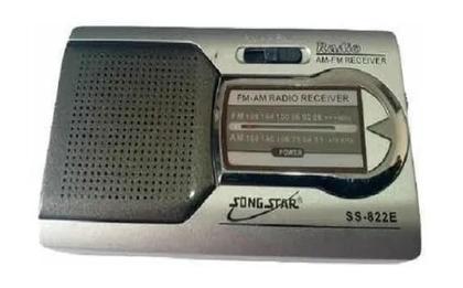 Imagem de Mini Rádio Am/fm De Bolso Portatil P2 Fone De Ouvido Alto