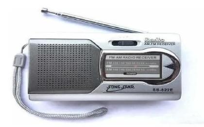 Imagem de Mini Rádio Am/fm De Bolso Portatil P2 Fone De Ouvido Alto