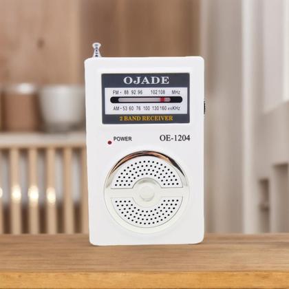 Imagem de Mini Rádio De Bolso AM FM Com Fone Portátil Clássico A Pilha