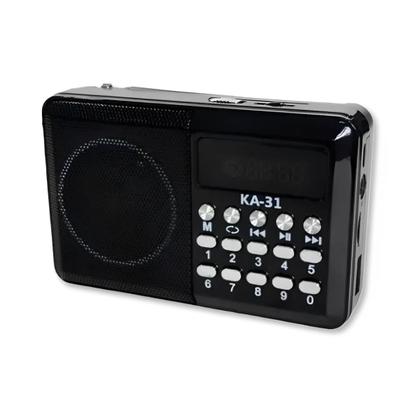 Imagem de Mini Rádio Retro Radinho Fm Digital De Bolso Portátil Bluetooth Recarregável JD 30 e 35