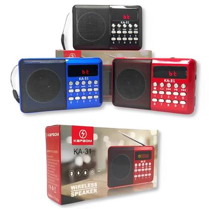 Imagem de Mini Rádio Retro Radinho Fm Digital De Bolso Portátil Bluetooth Recarregável JD 30 e 35