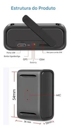 Imagem de Mini Rastreador Gps Com Audio Voz Com Ima Localizador Veicular