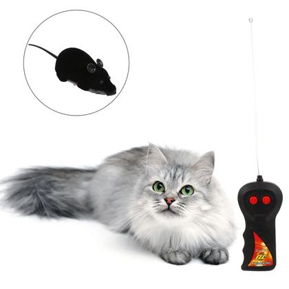 Imagem de Mini Rato Elétrico de Controle Remoto para Crianças: Diverção de Gato e Cão