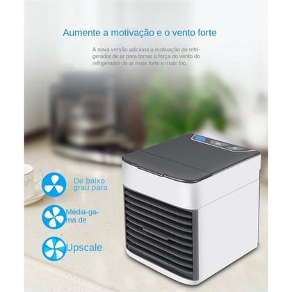 Imagem de Mini Refrigerador De Ar Elétrico Doméstico Ventilador Multifuncional USB 