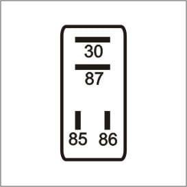 Imagem de Mini Relé Auxiliar 90608807 VAUXHALL 4 Terminais - DNI 0128