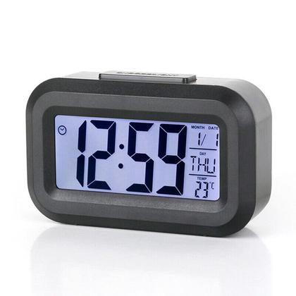 Imagem de Mini Relógio Despertador Pequeno Para Quarto Luz Temperatura