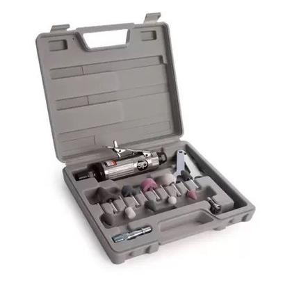 Imagem de Mini Retífica Pneumática Kit Esmeril Jogo Com Trava Ferramenta Precisão Profissional