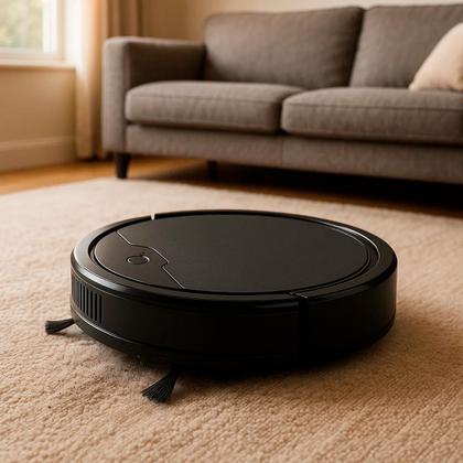 Imagem de Mini Robô Aspirador De Pó Automático Inteligente Com Sensor de Desvio De Obstáculos