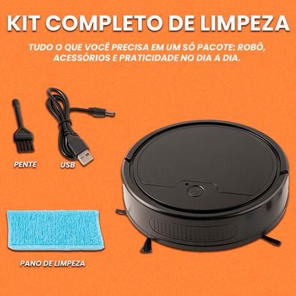 Imagem de Mini Robô Aspirador De Pó Automático Inteligente Com Sensor de Desvio De Obstáculos