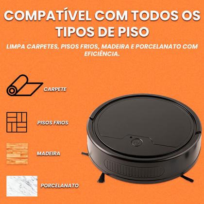 Imagem de Mini Robô Aspirador De Pó Automático Inteligente Com Sensor de Desvio De Obstáculos