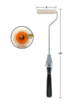 Imagem de Mini Roller ROLLINGDOG, extensor multiangular de 10 cm com veludo