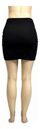 Imagem de Mini Saia Básica Em Strech Cintura Alta Preta Tam: M
