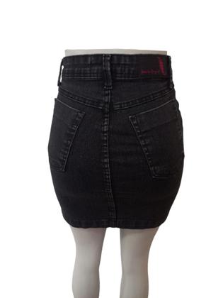 Imagem de Mini saia Jeans Preta Marmorizada pimenta Original